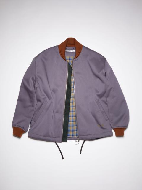 Acne Studios Padded twill jacket - Dark purple