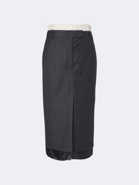 RÓHE Paneled virgin wool pencil skirt
