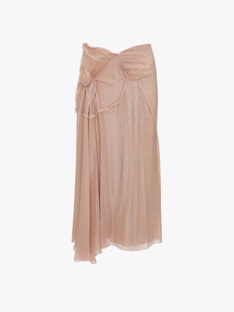 Victoria Beckham Flower Detail Cami Skirt In Rosewater