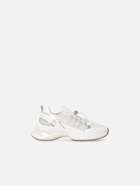 KNITTED SNEAKERS WITH LACES AND CORD LOCK