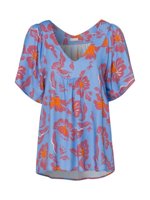 HANRO Sunny Vibes Flowy V-Neck Blouse