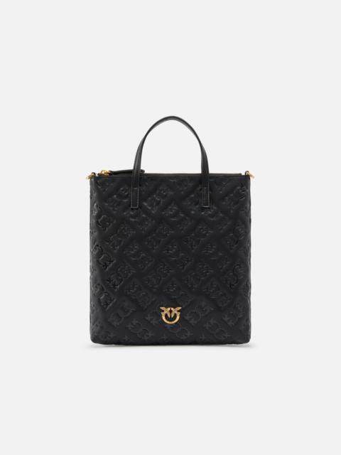 PINKO MINI SHOPPER BAG WITH MONOGRAM LOGO