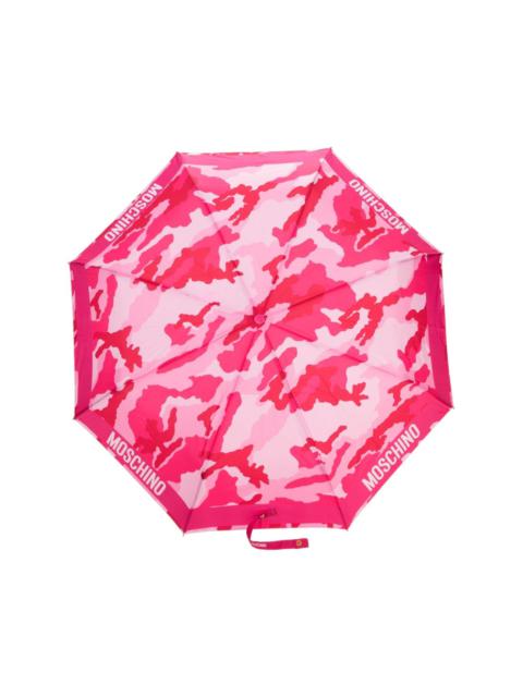 Moschino camouflage-print foldable umbrella