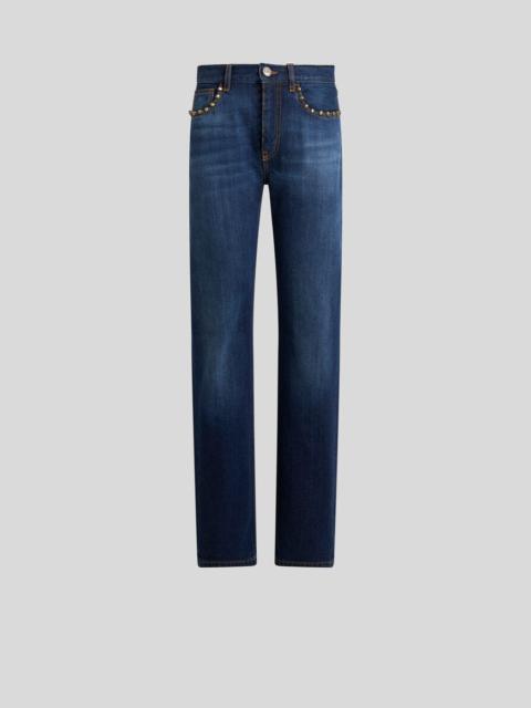 Etro STRAIGHT-LEG JEANS WITH STUDS