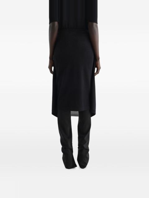 Lemaire Wool blend midi skirt