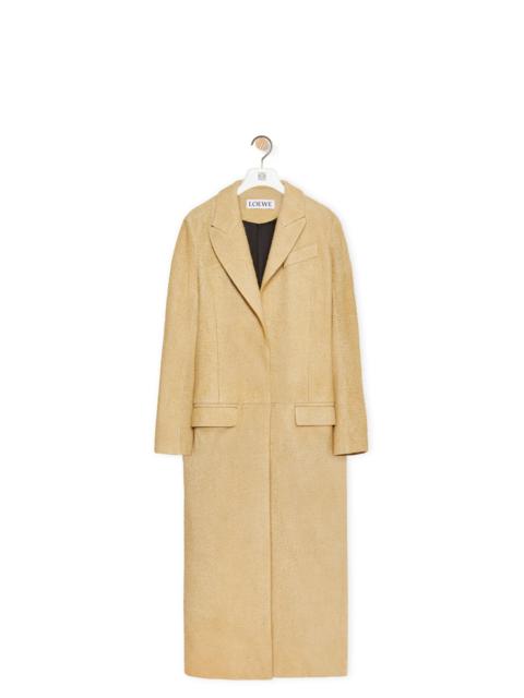 Loewe Tailored coat in suede calfskin