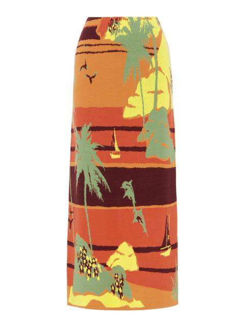 ALÉMAIS Palm Island Knit Skirt