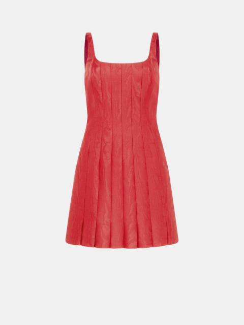 EMILIA WICKSTEAD Sascha Dress In Red Moire Mikado