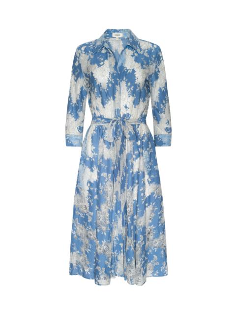 L'AGENCE Ralphie Lace Midi Dress