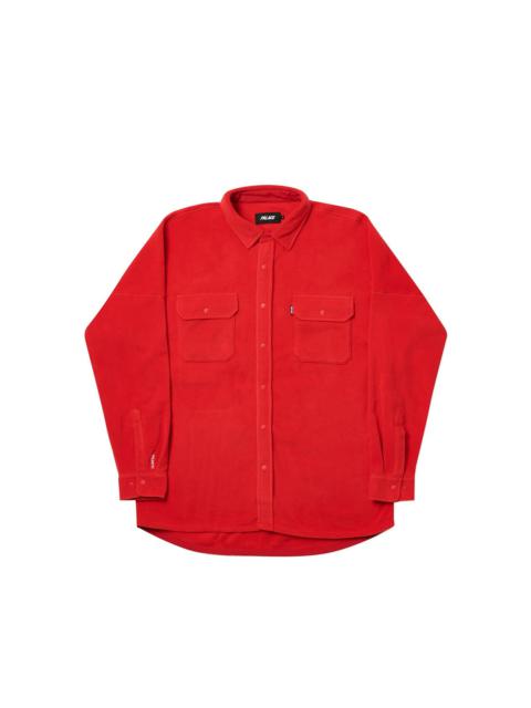 PALACE POLARTEC LAZER SHIRT RED