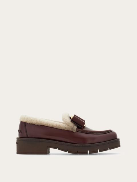 Merino wool lined Vara Bow loafer