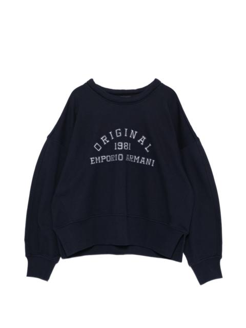 EMPORIO ARMANI long-sleeve oversized sweatshirt