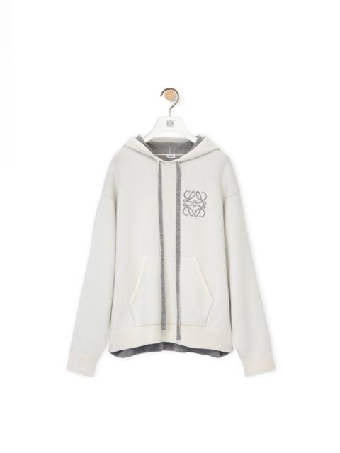 Loewe Anagram knit hoodie in wool