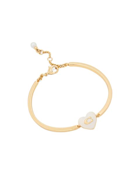 COACH heart-charm bracelet