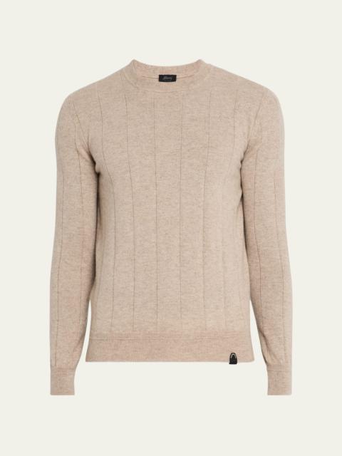 Men's Cashmere Rib Crewneck Sweater