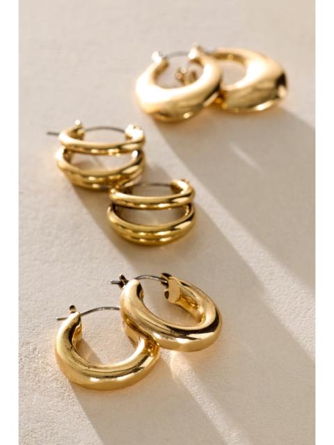 FREE PEOPLE Everyday Hoops, Set of 3