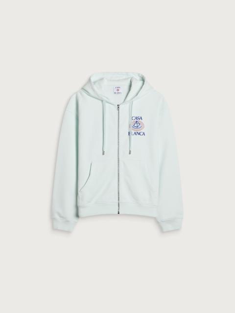 CASABLANCA Casablanca Celestial Pyramid Printed Zip Up Hoodie