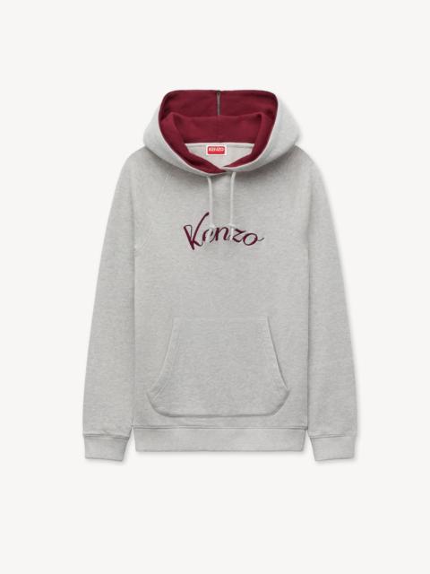 KENZO 'KENZO Varsity' embroidered skinny hoodie in cotton