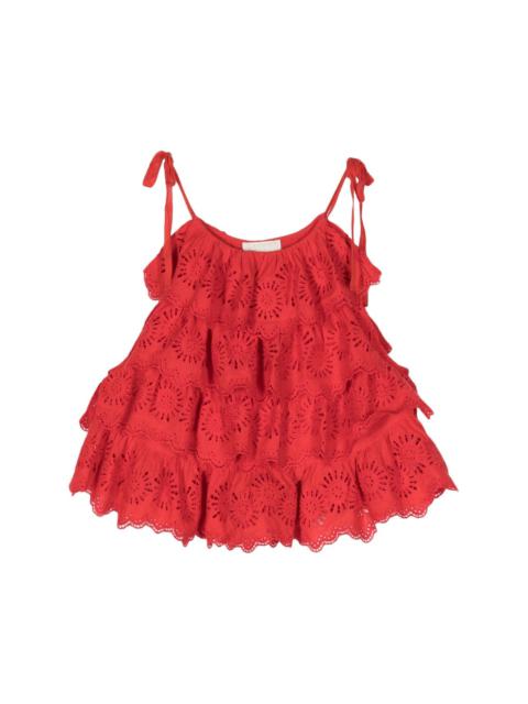 Amelie broderie anglaise top