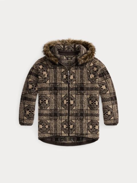 RRL by Ralph Lauren Faux-Fur-Trim Fleece Jacket