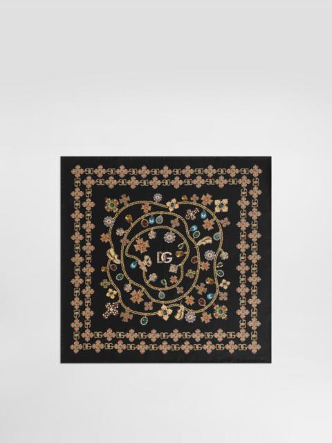 Dolce & Gabbana 50x50 silk twill scarf
