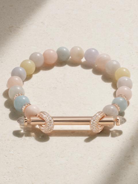 ANANYA Chakra 18-karat Rose Gold Multi-stone Bracelet