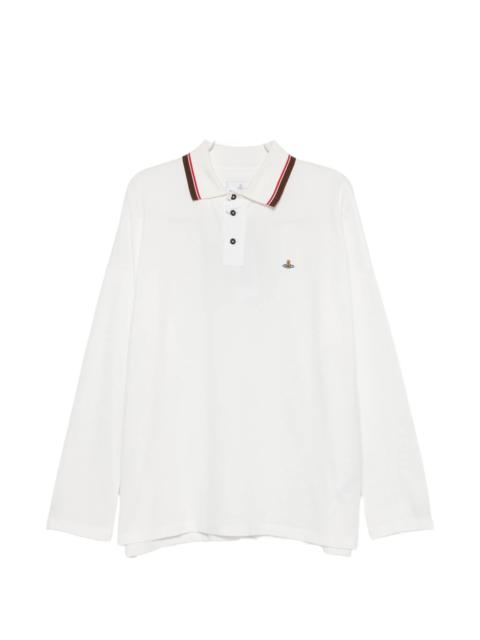 Vivienne Westwood Vivienne Westwood Orb-embroidered Tipped Polo Shirt