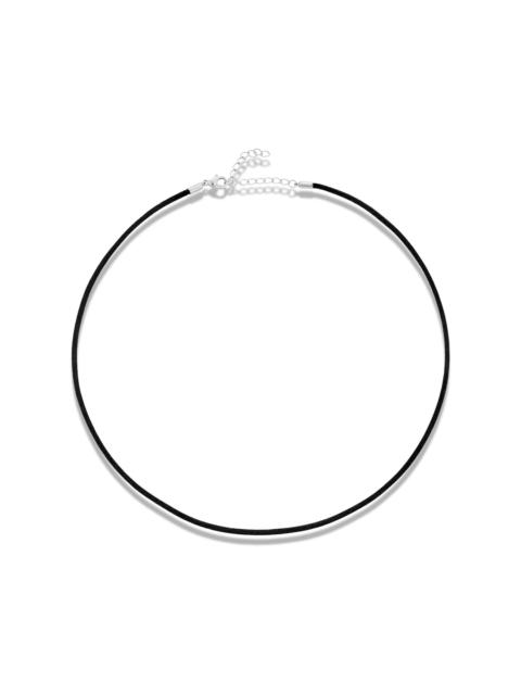 STONE AND STRAND Black Nylon Cord Necklace