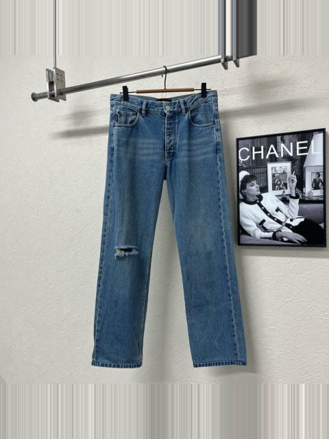 BALENCIAGA Balenciaga Cut Distressed Denim Jeans