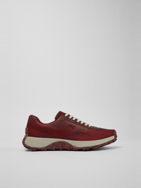 CAMPER Drift Trail Burgundy Recycled PET Engineered Materials Sneakers for Men.