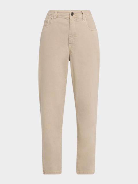 Brunello Cucinelli Stretch Denim Straight-Leg Jeans