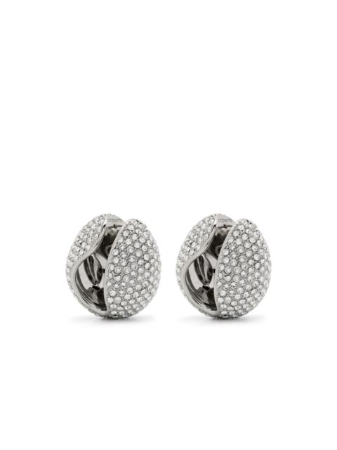 COPERNI crystal-embellished logo earrings