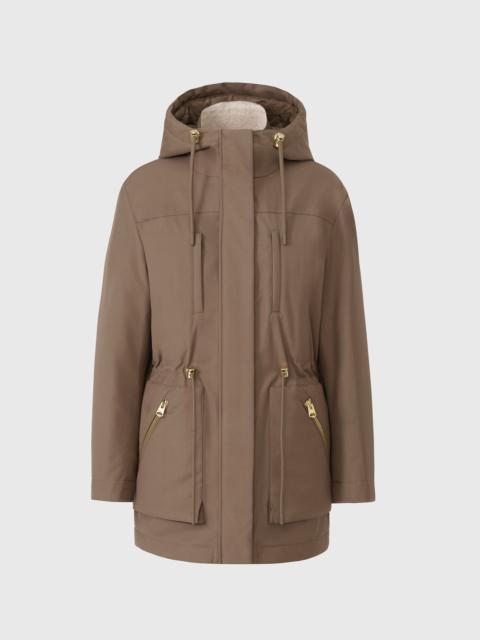 MACKAGE MALLORY 3-in-1 technical jacket with down and shearling wearable liner