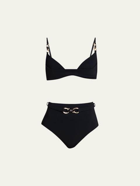 Zimmermann Mahon Trim Detail Two-Piece Swimsuit