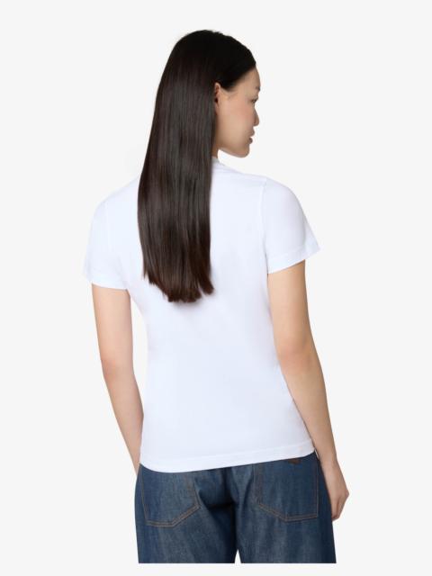 Moschino GOOSE ORGANIC COTTON JERSEY T-SHIRT