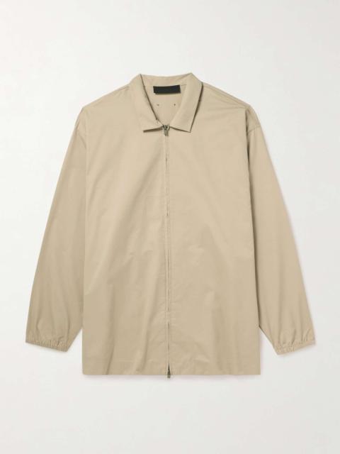 Cotton-Blend Twill Overshirt