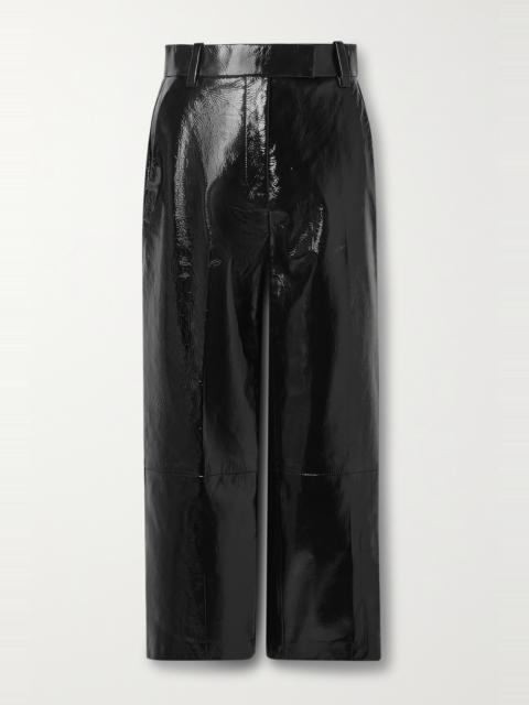 パンツ KHAITE BLACK CAITON HIGH-WAISTED TROUSERS Khaite Caiton Pants In Black | ModeSens