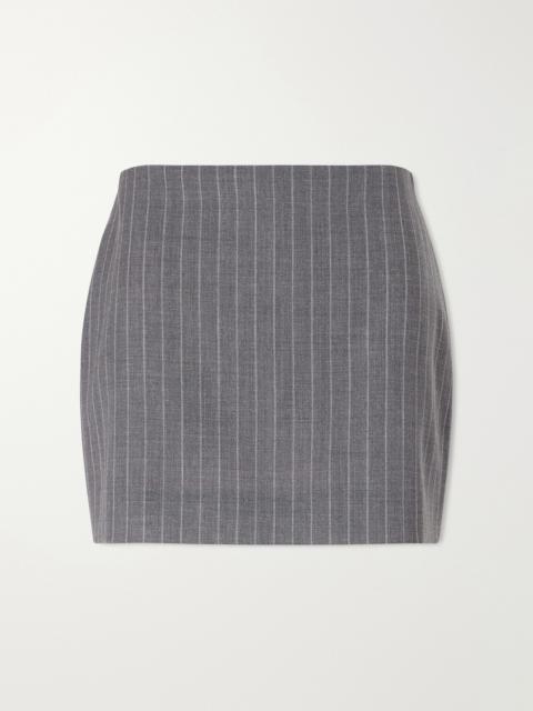 Valentino Striped Wool Mini Skirt