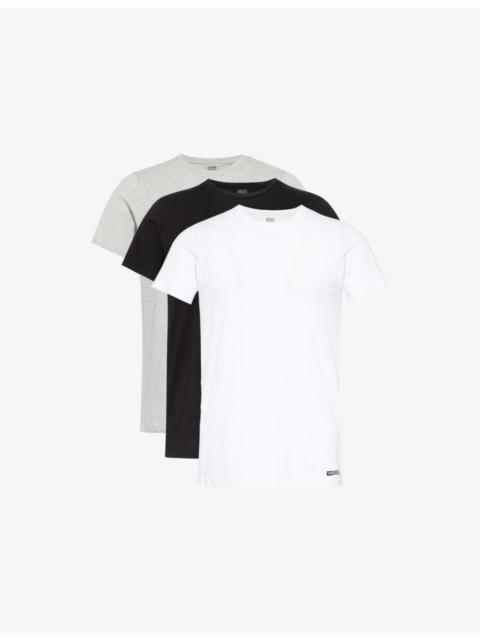 Diesel Randal Pack of Three Cotton-Jersey T-Shirt