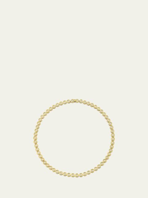 SYDNEY EVAN 14K Gold Fluted Diamond Eternity Necklace