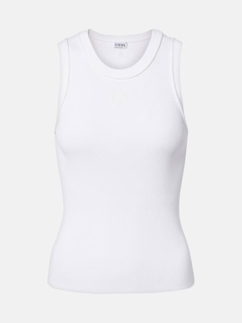 Loewe Anagram ribbed-knit tank top