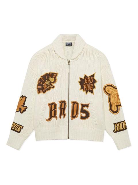 Li-Ning Li-Ning BadFive Graphic Knit Hooded Jacket 'Beige' AMBS151-1