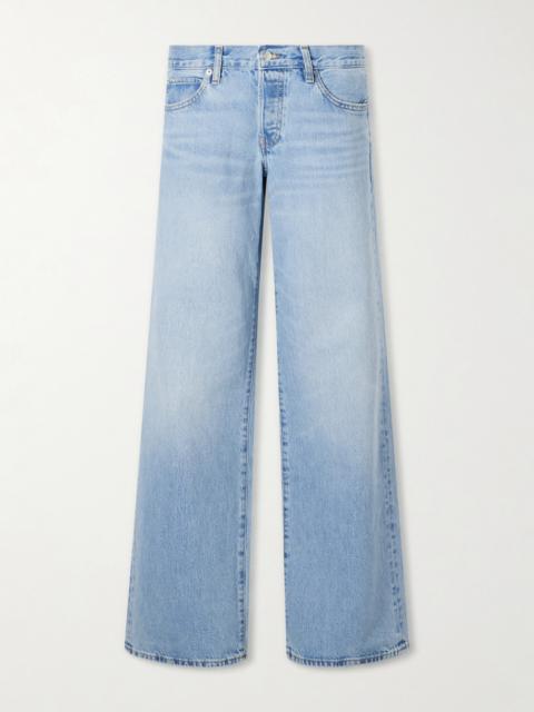 FRAME The Gray Low-rise Wide-leg Jeans