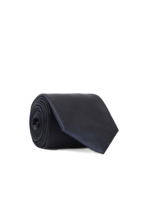 Canali striped silk tie