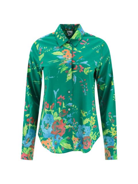 Aspesi floral-print cotton shirt