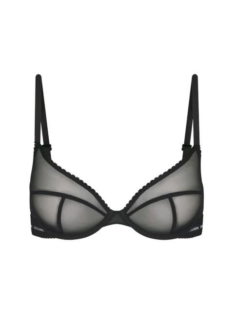 SKIMS SKIMS x Dolce&Gabbana Ultra Fine Mesh Demi Bra Onyx