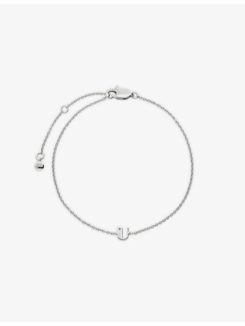 MONICA VINADER Initial U Sterling-Silver Bracelet