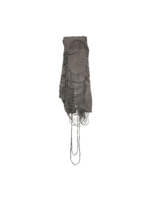 Forme D'Expression Fiamma distressed scarf