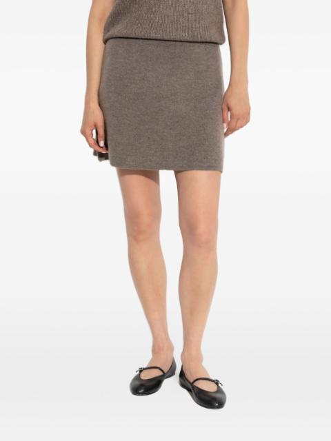 ribbed-knit mini skirt