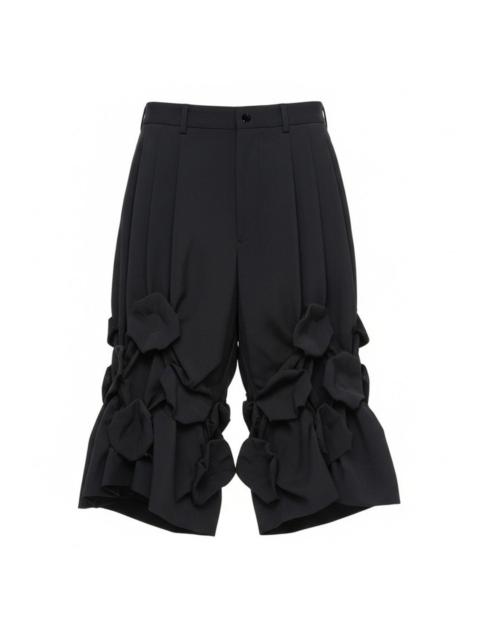 Comme des Garçons Homme Plus Wool Tropical Frill Shorts
